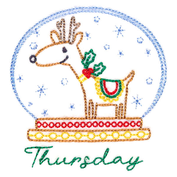 Reindeer Snowglobe on Thursday