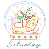 Elf Snowglobe on Saturday
