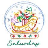 Elf Snowglobe on Saturday