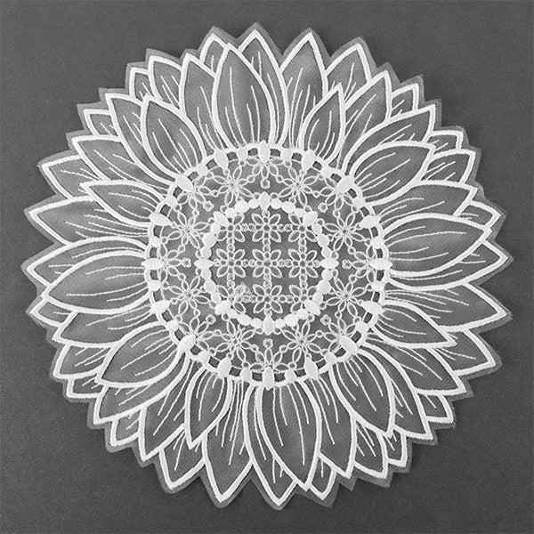 Delicate Sunflower Doily (Organza)