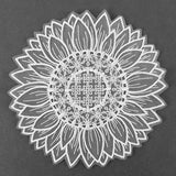 Delicate Sunflower Doily (Organza)
