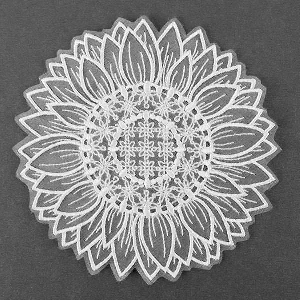 Delicate Sunflower Doily (Organza)