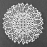Delicate Sunflower Doily (Organza)