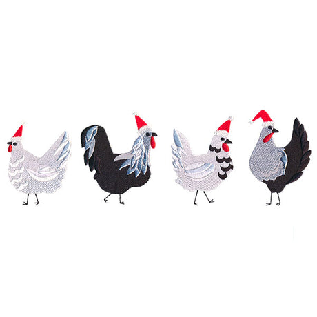 Merry Fun Chicken Border