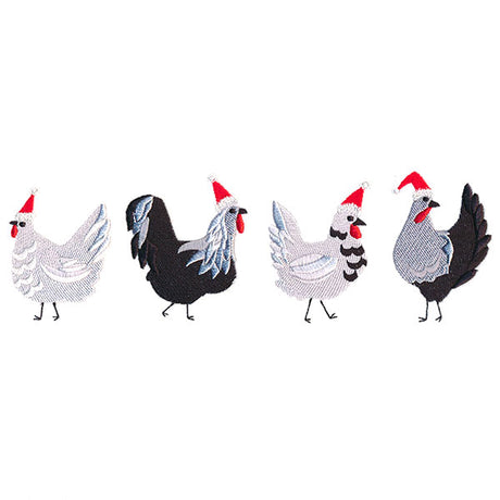 Merry Fun Chicken Border