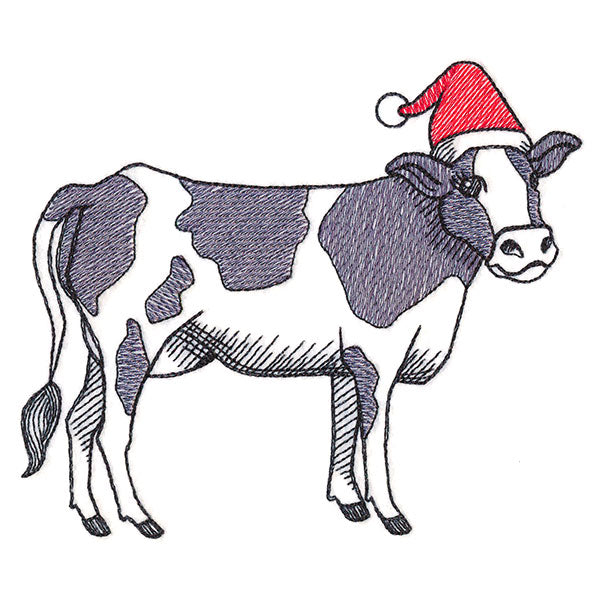 Farm Fun Christmas Cow