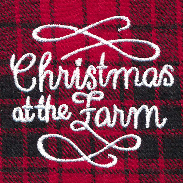 Christmas at the Farm Jar Topper