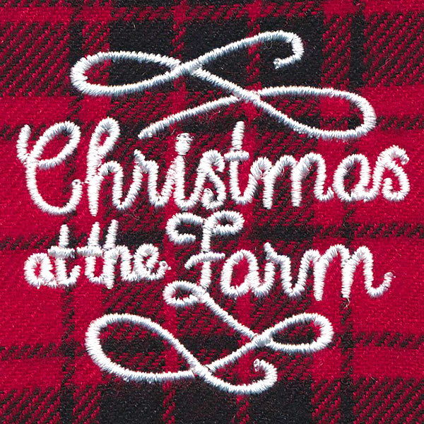 Christmas at the Farm Jar Topper