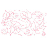 Spiraling Maple Leaves (Edge-to-Edge Quilting)