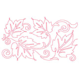 Spiraling Maple Leaves (Edge-to-Edge Quilting)