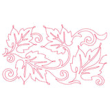 Spiraling Maple Leaves (Edge-to-Edge Quilting)