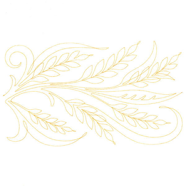 Spiraling Wheat (Edge-to-Edge Quilting)