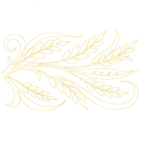 Spiraling Wheat (Edge-to-Edge Quilting)