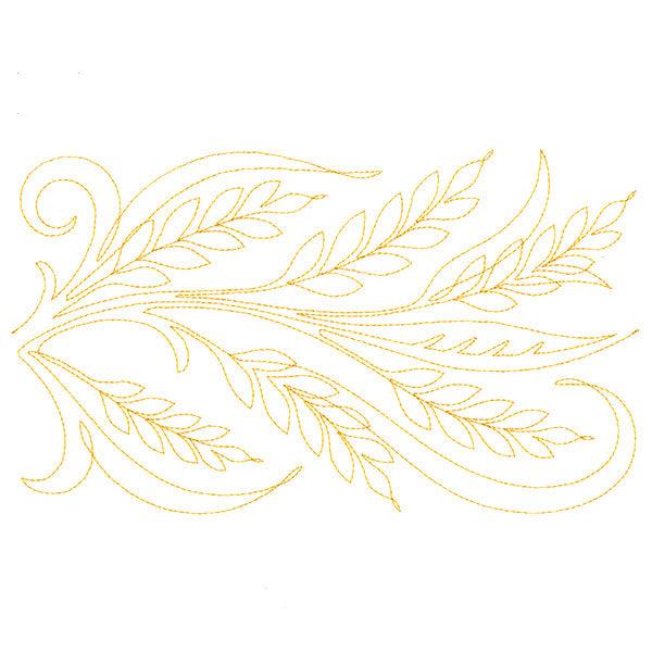 Spiraling Wheat (Edge-to-Edge Quilting)