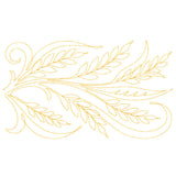 Spiraling Wheat (Edge-to-Edge Quilting)