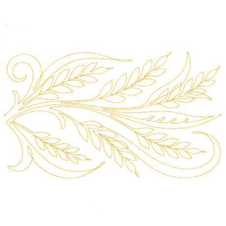 Spiraling Wheat (Edge-to-Edge Quilting)