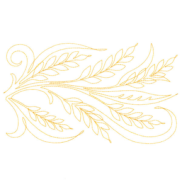 Spiraling Wheat (Edge-to-Edge Quilting)