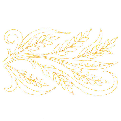 Spiraling Wheat (Edge-to-Edge Quilting)