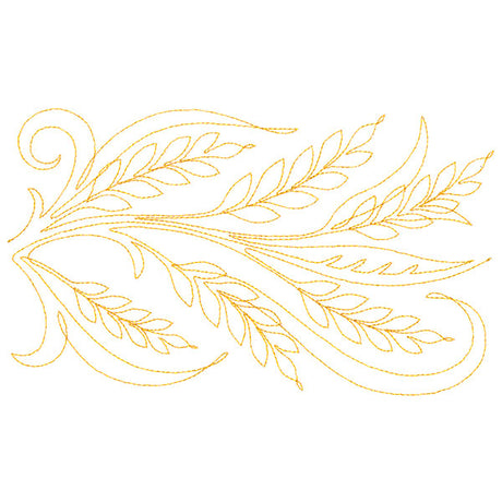 Spiraling Wheat (Edge-to-Edge Quilting)