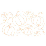 Spiraling Pumpkins (Edge-to-Edge Quilting)