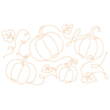 Spiraling Pumpkins (Edge-to-Edge Quilting)
