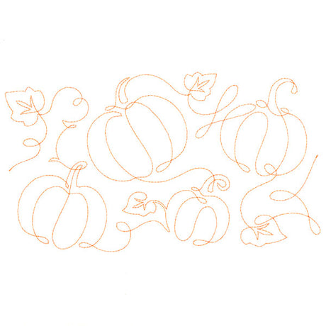 Spiraling Pumpkins (Edge-to-Edge Quilting)