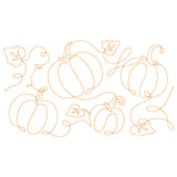 Spiraling Pumpkins (Edge-to-Edge Quilting)