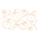 Spiraling Pumpkins (Edge-to-Edge Quilting)
