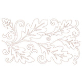 Spiraling Oak Leaves (Edge-to-Edge Quilting)