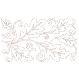 Spiraling Oak Leaves (Edge-to-Edge Quilting)