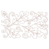 Spiraling Oak Leaves (Edge-to-Edge Quilting)