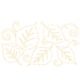 Spiraling Birch Leaves (Edge-to-Edge Quilting)