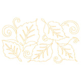 Spiraling Birch Leaves (Edge-to-Edge Quilting)