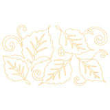 Spiraling Birch Leaves (Edge-to-Edge Quilting)