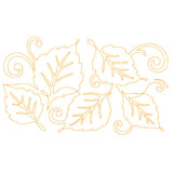Spiraling Birch Leaves (Edge-to-Edge Quilting)
