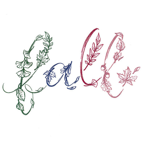 Fall Into Leaves Script (Vintage)