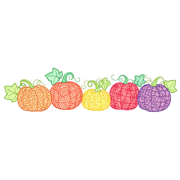 Rooting For Your Pumpkin Patch Border