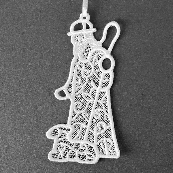 Christmas Nativity Treasures - Shepherd (Lace)
