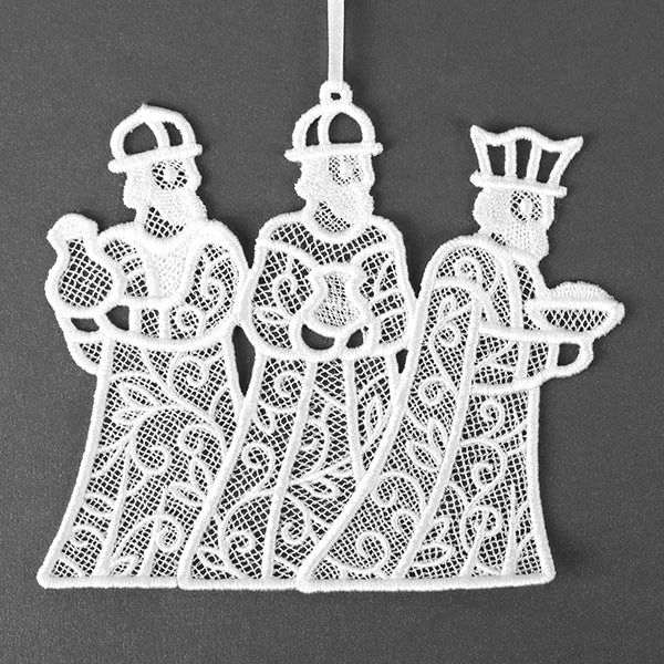 Christmas Nativity Treasures - Three Wise Men (Lace)