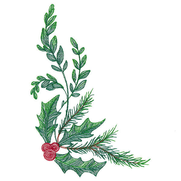 Blessed Christmas Botanicals Corner