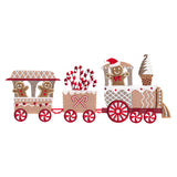 Candy Cane Christmas Train Border