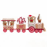 Candy Cane Christmas Train Border
