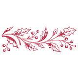 Festive Christmas Holly Border