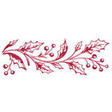Festive Christmas Holly Border
