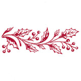 Festive Christmas Holly Border