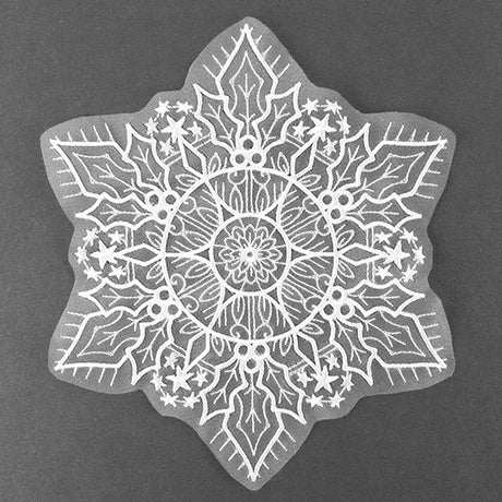Falling Snowflake Doily (Organza)