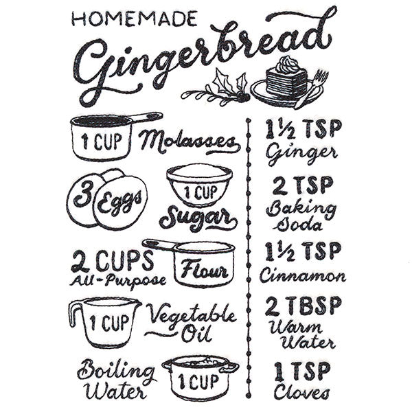Homemade Gingerbread Recipe