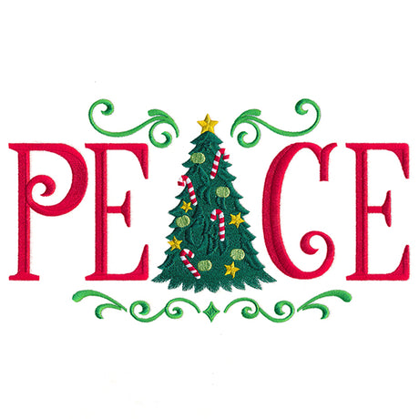 Peace with Christmas Tree