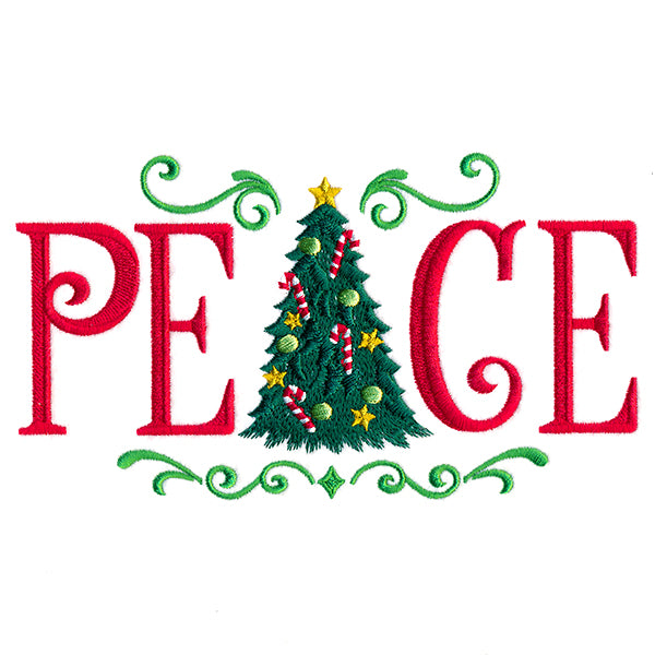 Peace with Christmas Tree