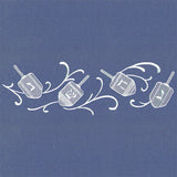 Dreidels in Swirls Border